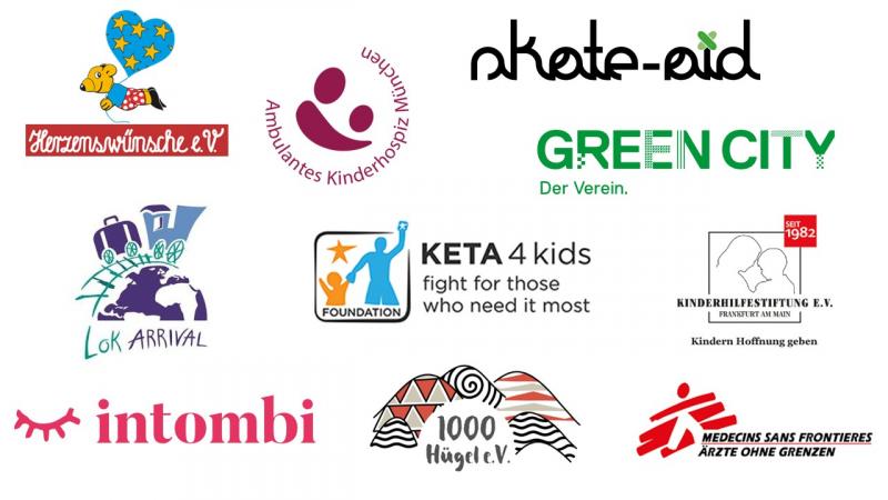 Logos of charity organizations 2019