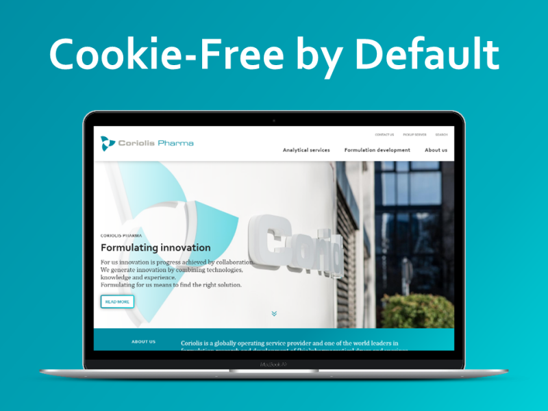 Coriolis Website Cookie-Free by Default